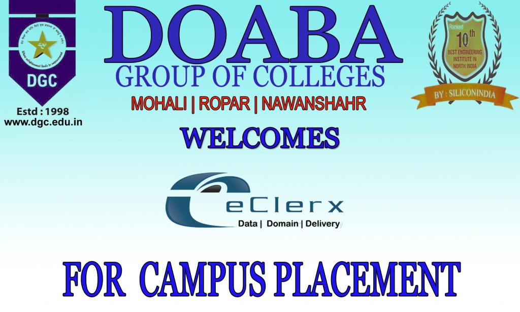 eClerx Campus Placement Drive at DGC
