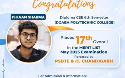 Ishaan Sharma Secures 17th Rank – PSBTE 2025